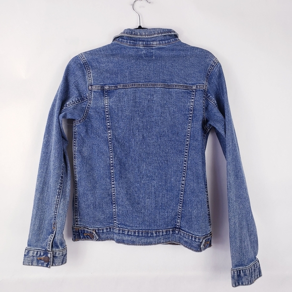 Wonder Nation Girls Jean Jacket Trucker Stretch blue size XXL 18 - Picture 4 of 5